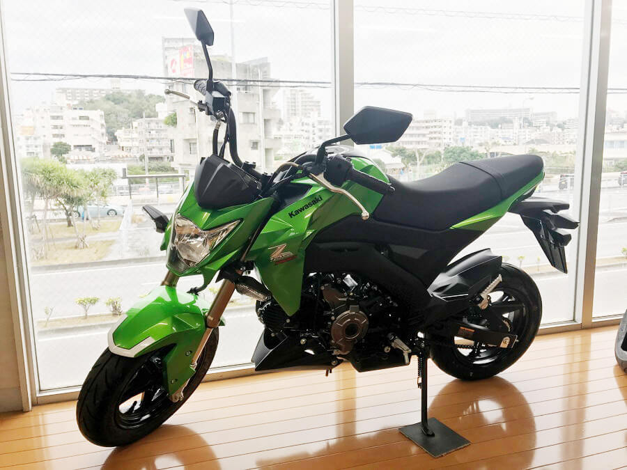 飾られているバイク