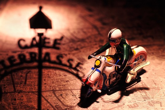 ヘルメットとライダー