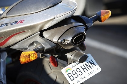 バイクのナンバー